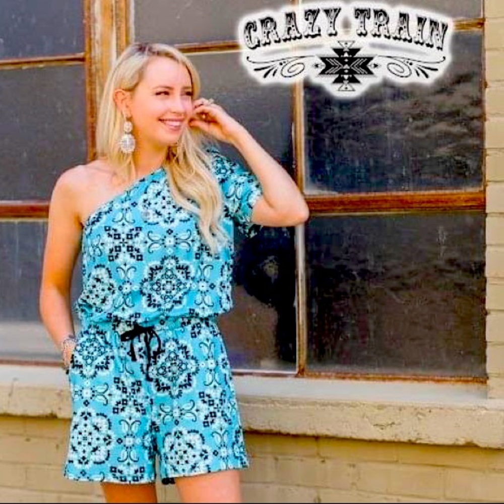 Crazy Train groovy romper